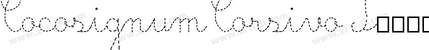 Cocosignum Corsivo I字体转换